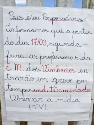 Professores da rede municipal de ensino de Curitiba entram em greve
